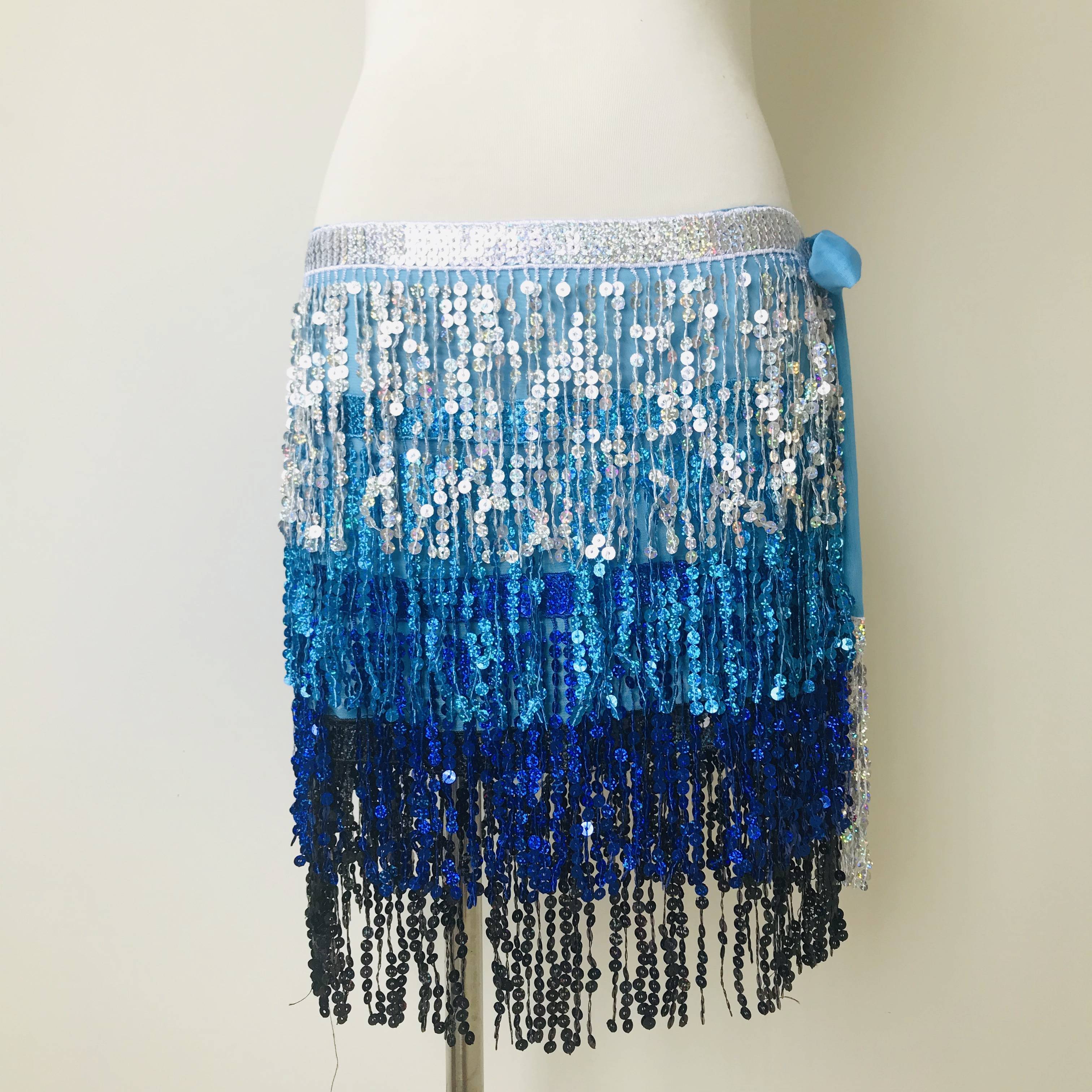 White Lake Blue Bare Blue Black Chain